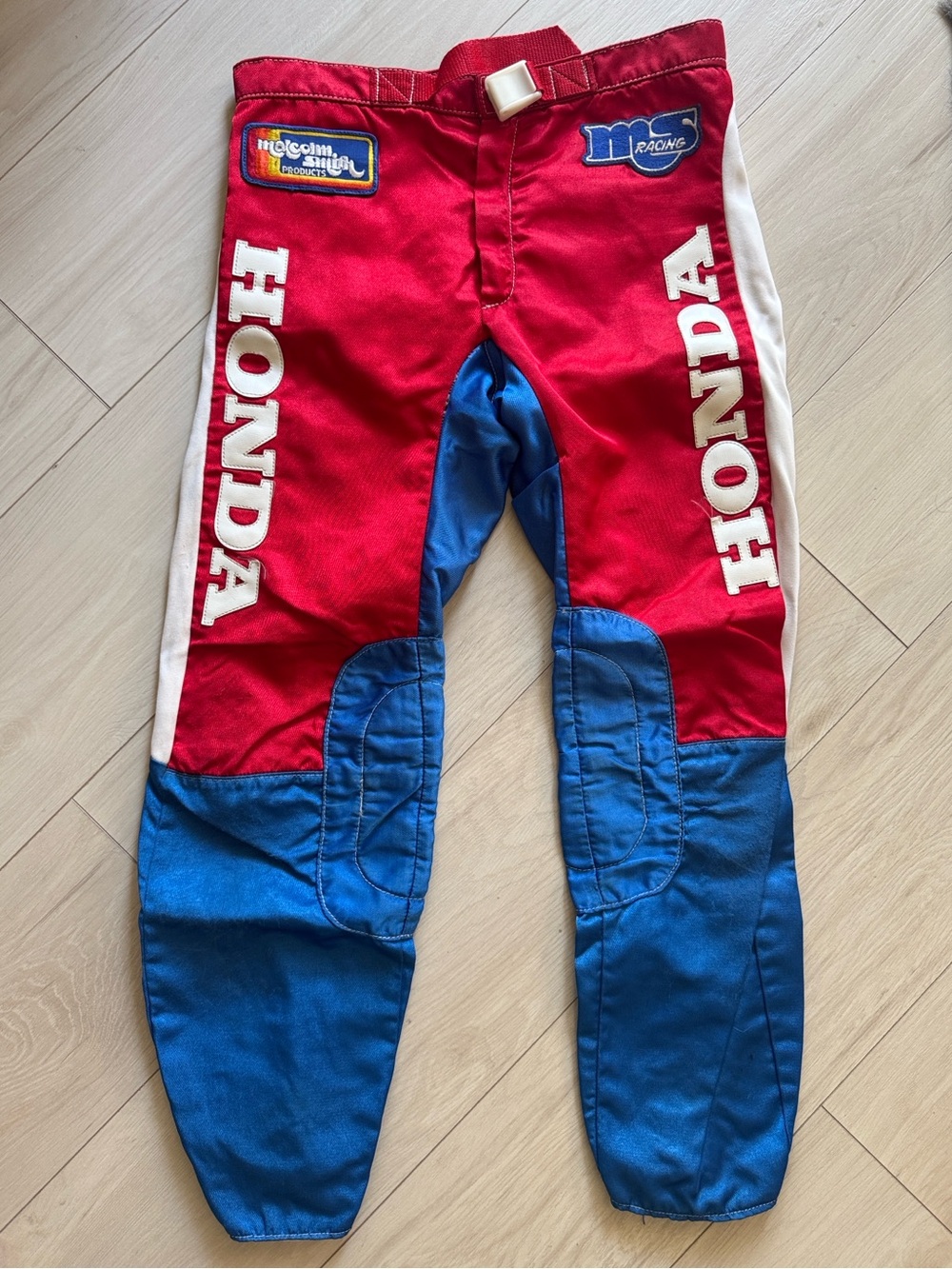 Vintage Honda racing pants